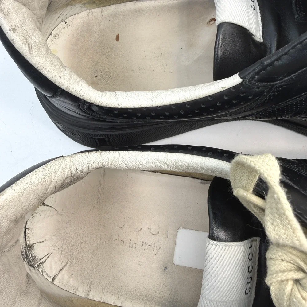 Gucci GG Embossed Sneaker Mens 9.5 US 9 UK Black Designer Luxury Streetwear - Picture 6 of 14
